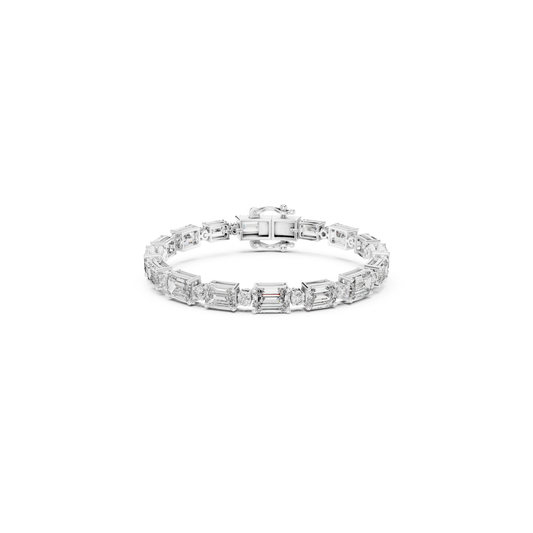 Emerald Cut Diamond Tennis Bracelet | Modern Luxury Jewelry Style