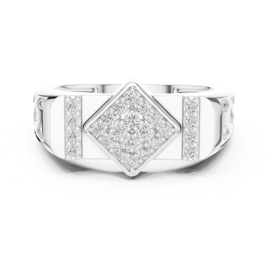 Princess Shape Round Diamond Ring | Modern Luxury Style