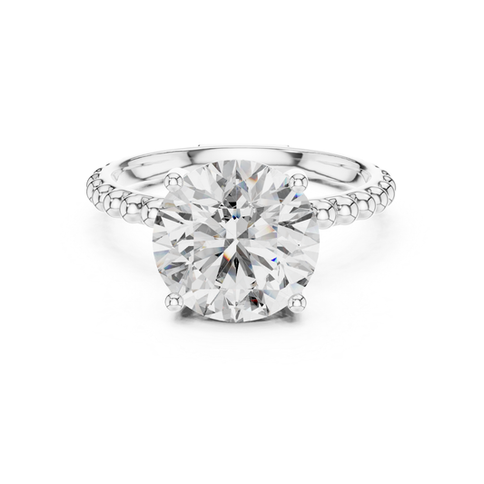 Round Diamond Beaded Band Ring | Brilliance Bead by Bead