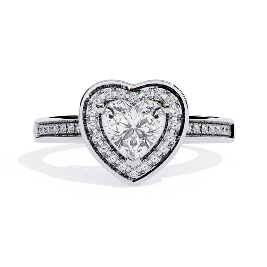 heart shape diamond halo ring white gold
heart diamond ring white gold
heart cut diamond engagement ring
heart diamond ring with round halo
heart shape diamond ring pavé band
heart diamond ring front view
heart halo diamond ring fine jewelry
heart shape diamond ring close view
heart diamond ring modern style
heart diamond ring white gold band
