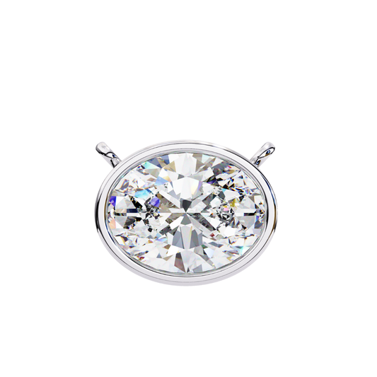 Radiant Aura Lab Grown Diamond Pendant with Chain