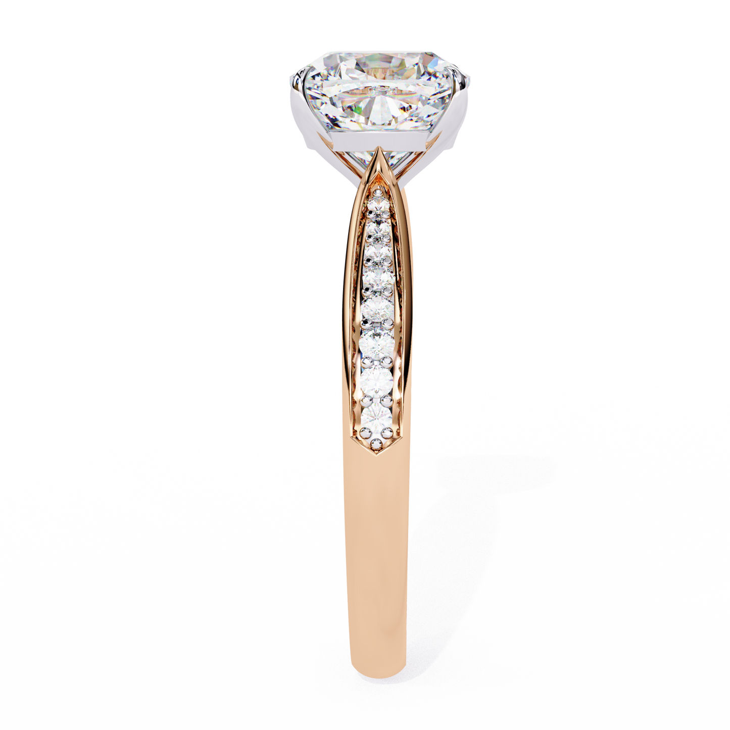 Nova Glow Diamond Ring in Rose Gold