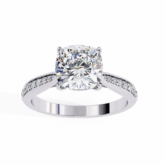 Nova Glow Diamond Ring in White Gold