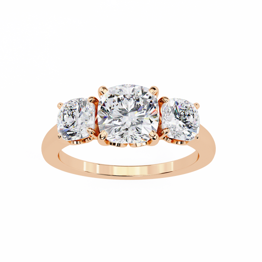 Bliss Stunning Diamond Ring in Rose Gold