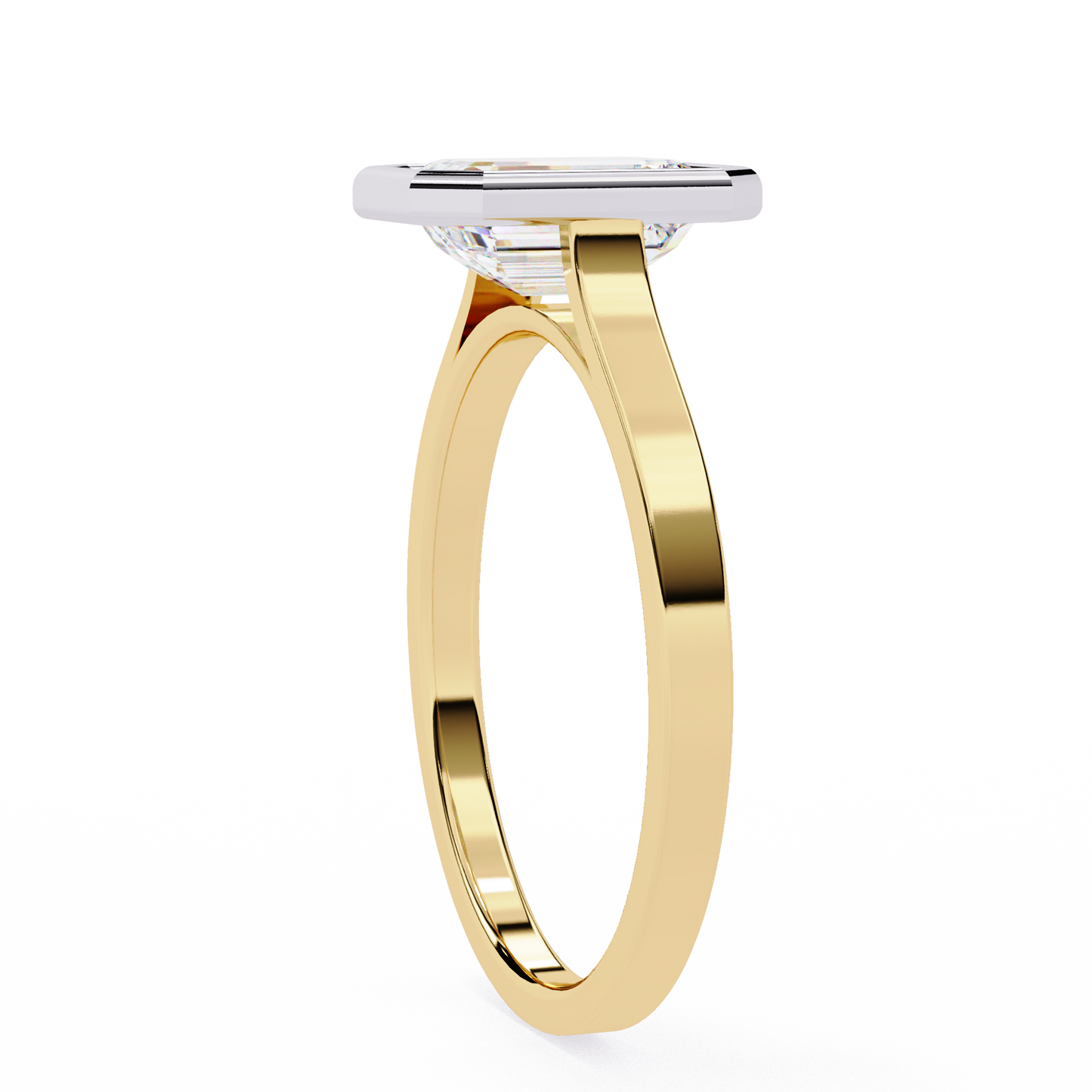Paragon Emerald-Cut Diamond Ring in Yellow Gold