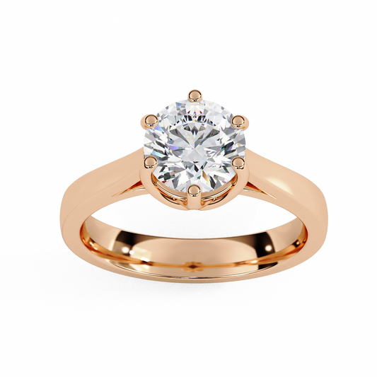 Diamond Majesty Ring in Rose Gold