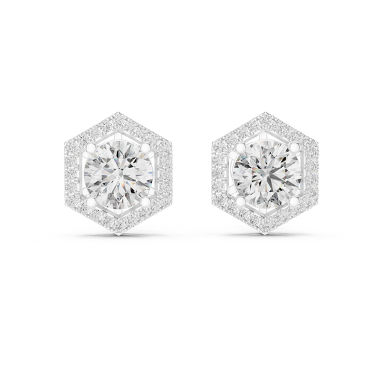White gold hexagon halo round diamond stud earrings
Round diamond hexagon earrings in white gold
Hexagon shaped diamond halo stud earrings
White gold round diamond geometric earrings
Halo diamond stud earrings with hexagon frame
Round center diamond hexagon earrings
White gold diamond stud earrings with halo design
Geometric diamond halo earrings in white gold
Round diamond earrings with hexagon border
Hexagon diamond stud earrings with round center stone