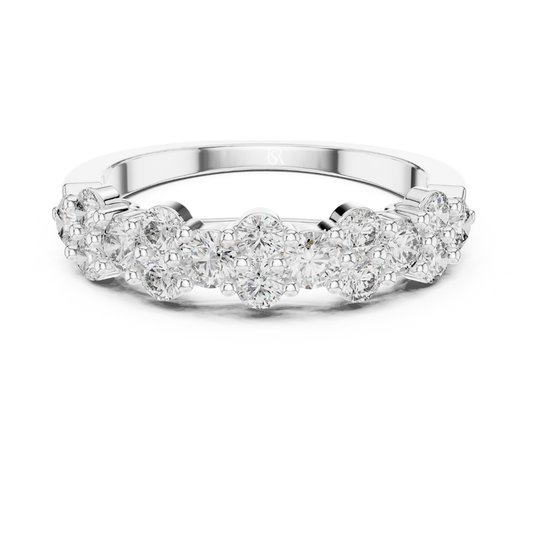 White gold round diamond cluster band ring
Round diamond wedding band in white gold
White gold multi diamond anniversary ring
Round cut diamond stackable band ring
White gold shared prong diamond band
Minimal diamond cluster ring in white gold
Elegant round diamond band ring
White gold floral diamond band ring
Round diamond statement band in white gold
White gold diamond cluster wedding ring