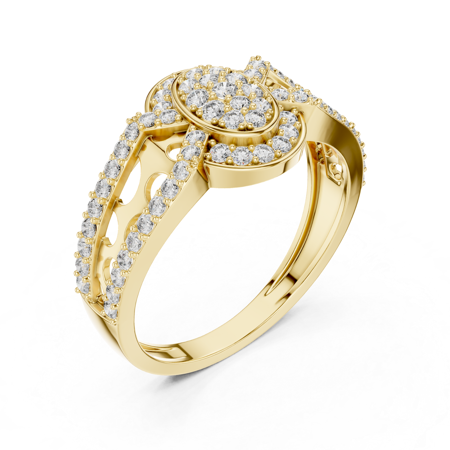 Round Diamond Halo Engagement Rings | Luxury Vintage Style
