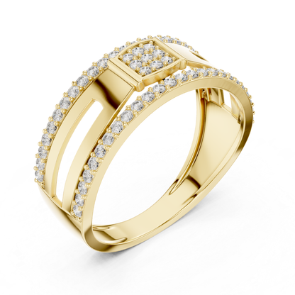 Luxury Men’s Diamond Band | Modern White Gold Wedding Style