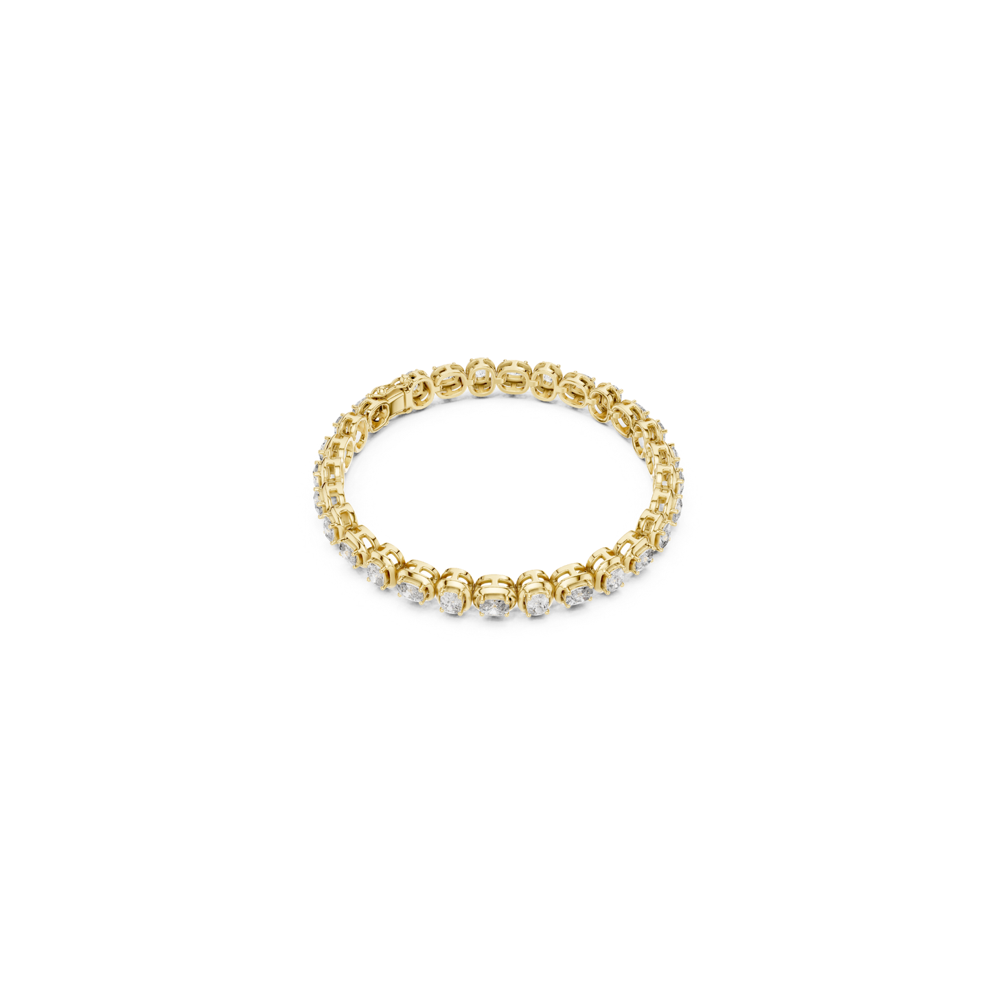 Cushion Cut Diamond Tennis Bracelet | Luxury White Gold Style