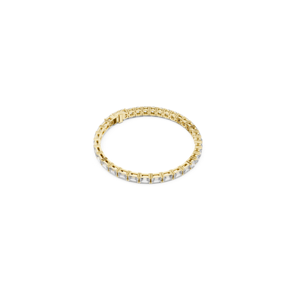 Round & Emerald Cut Diamond Tennis Bracelet | Luxury Elegance Style