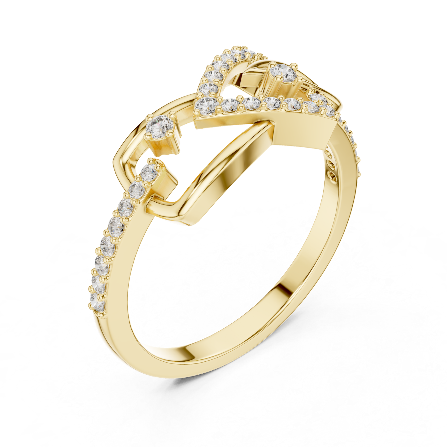 Princess Cut Open Wrap Diamond Ring | Modern Luxury Style