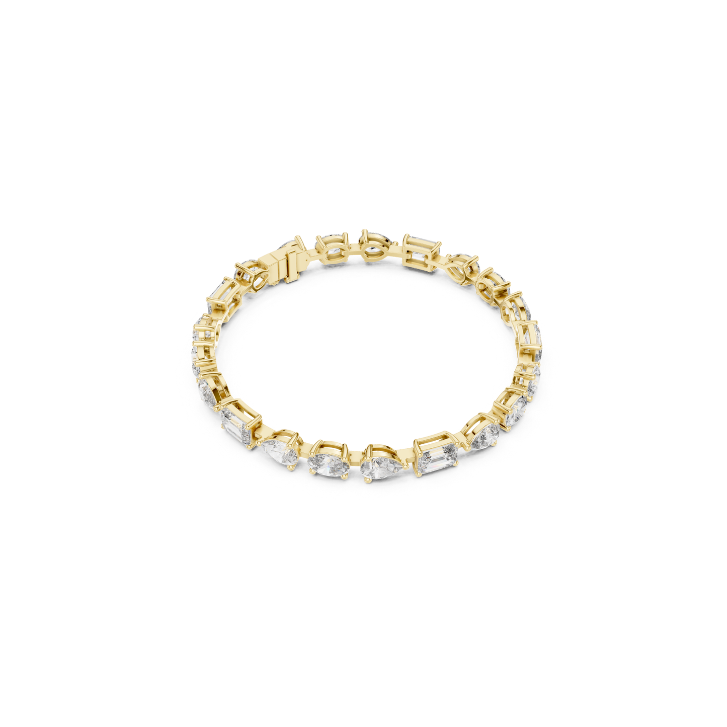 Mixed Shape Diamond Tennis Bracelet | Modern Luxury Style Design