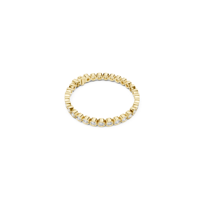 Round Bezel Set Diamond Tennis Bracelet | Modern Luxury Style