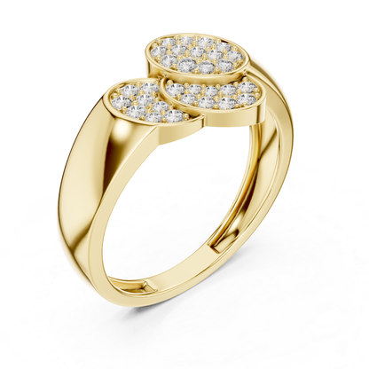 Triple Oval Diamond Ring | Modern Luxury Statement Style