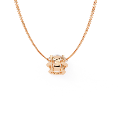 Radiant Pear Elegance Pendant | 18K Fine Gold Jewelry