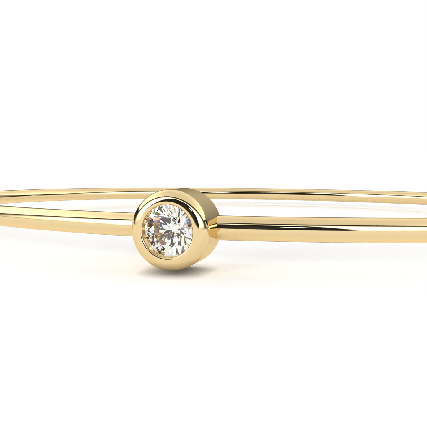 Klassisches Einzel-Diamantarmband | Edler Luxus aus 18K und 14K Gold
