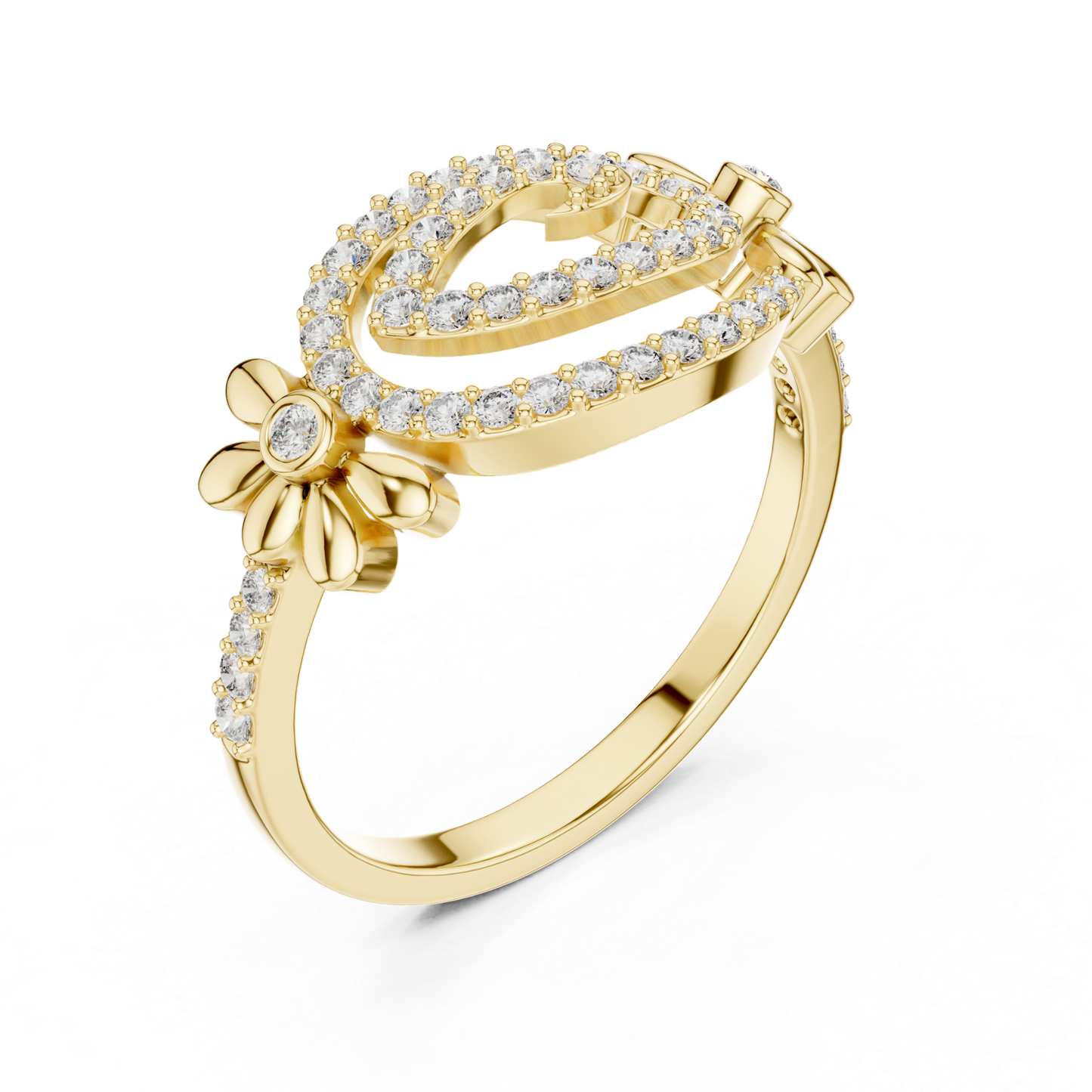 Floral Swirl Diamond Rings | Elegant Luxury Jewelry Style