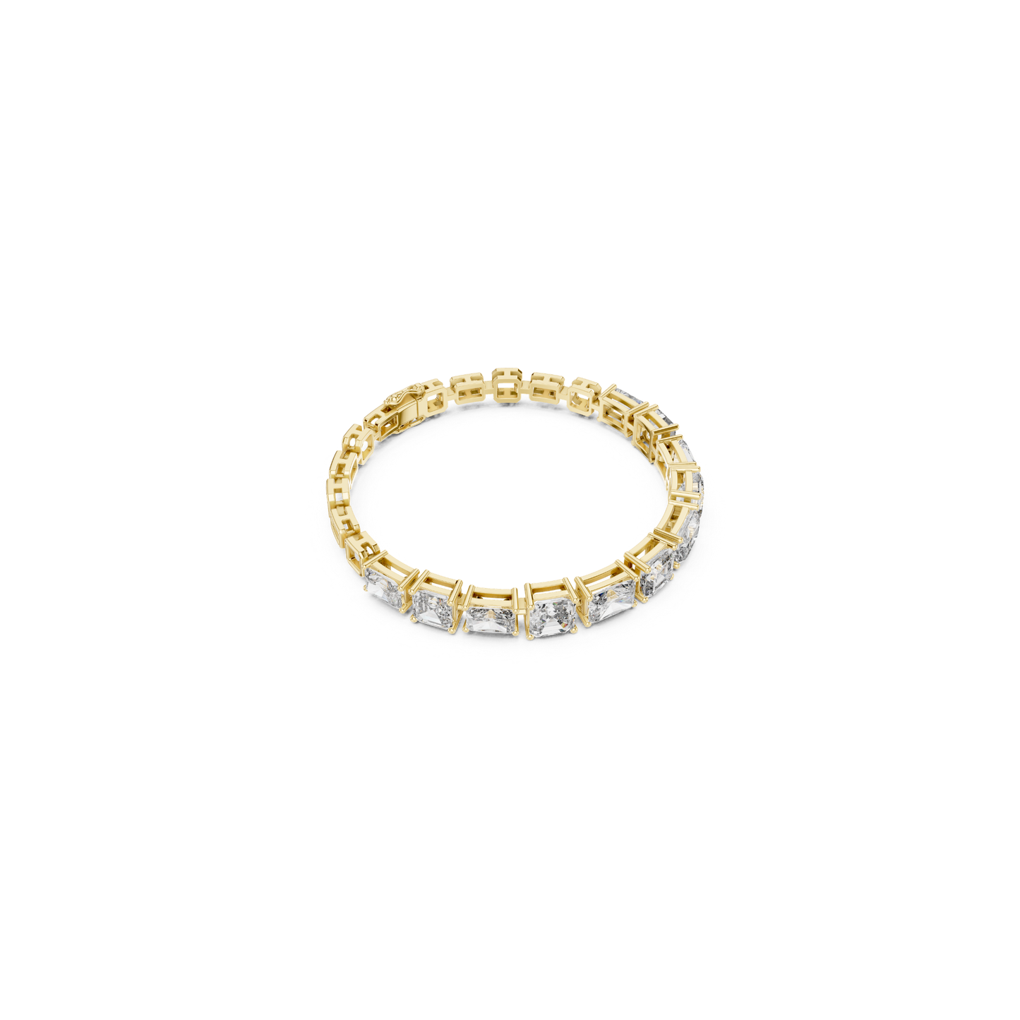 Emerald & Radiant Cut Diamond Tennis Bracelet | Luxury Style