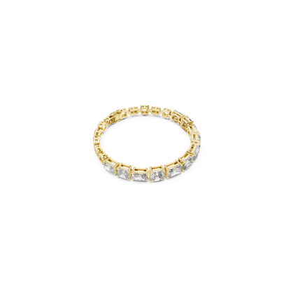 Emerald & Radiant Cut Diamond Tennis Bracelet | Luxury Style