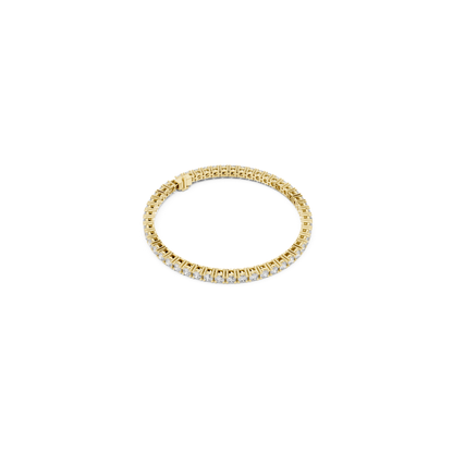 Round Cut Diamond Tennis Bracelet | Luxury White Gold Style