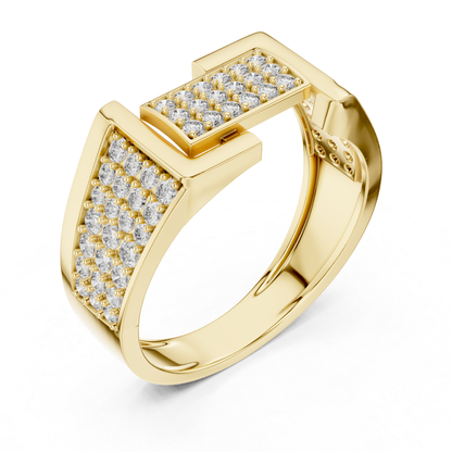 Geometric Diamond Band | Modern Luxury Jewelry Style