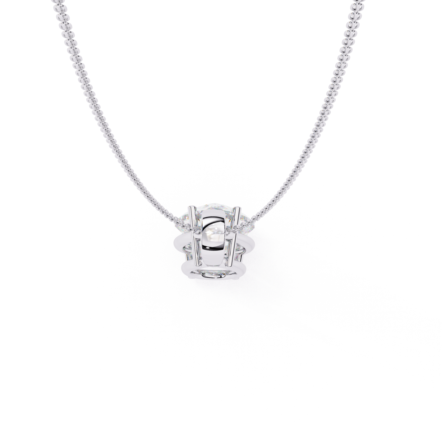 Radiant Pear Elegance Pendant | 18K Fine Gold Jewelry