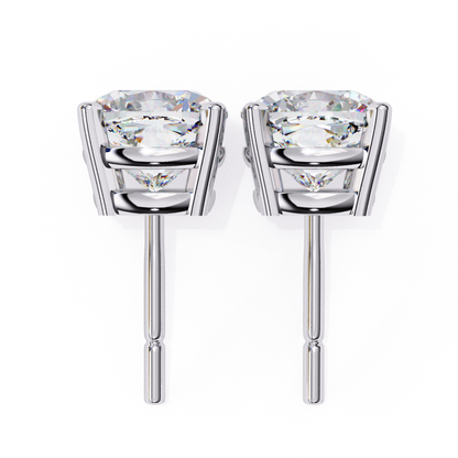 Pure Glow Laborgezüchtete Diamantkissen-Ohrstecker | Feines 18K Gold
