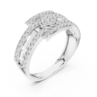 Luxury Diamond Open Wrap Rings | Contemporary White Gold Style