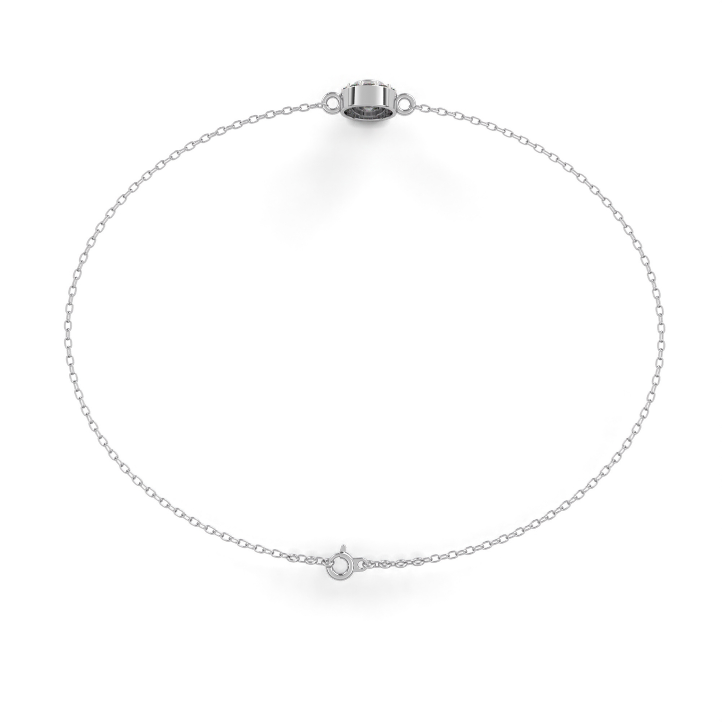 Radiant Halo Diamond Bracelet