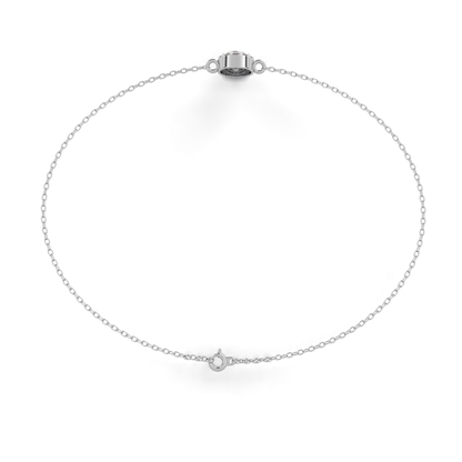 Radiant Halo Diamond Bracelet