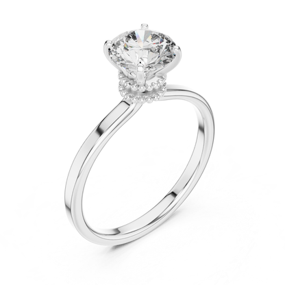 Round Diamond Classic Band Ring | 18K Gold Fine Jewelry