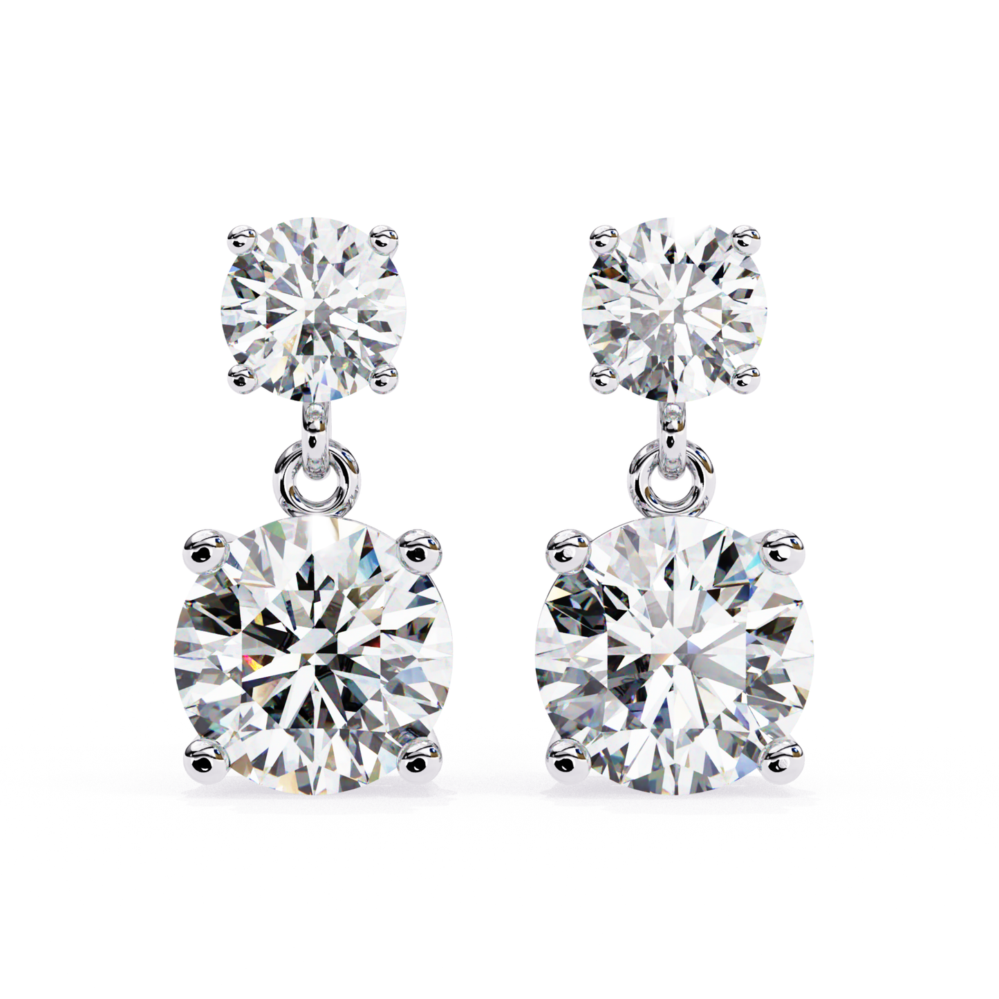 Laborgezüchtete Diamant-Tropfen-Ohrstecker in Gelbgold | Elegante Tropfen
