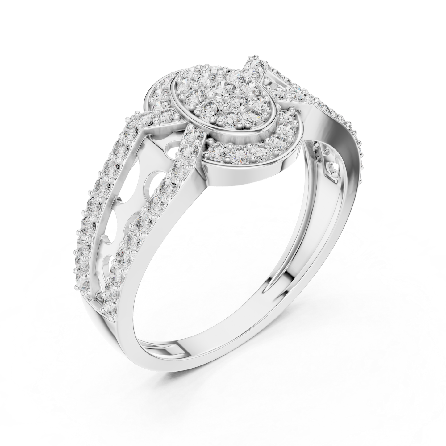 Round Diamond Halo Engagement Rings | Luxury Vintage Style