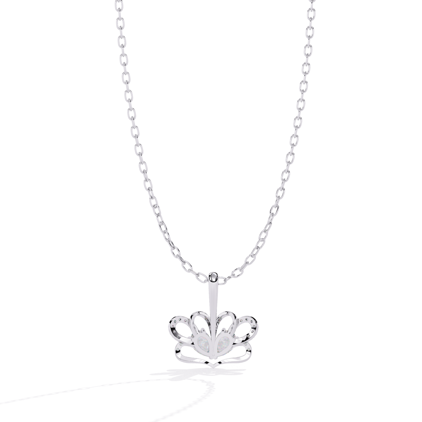 Twin Heart Diamond Pendant | 18K Gold Fine Jewelry