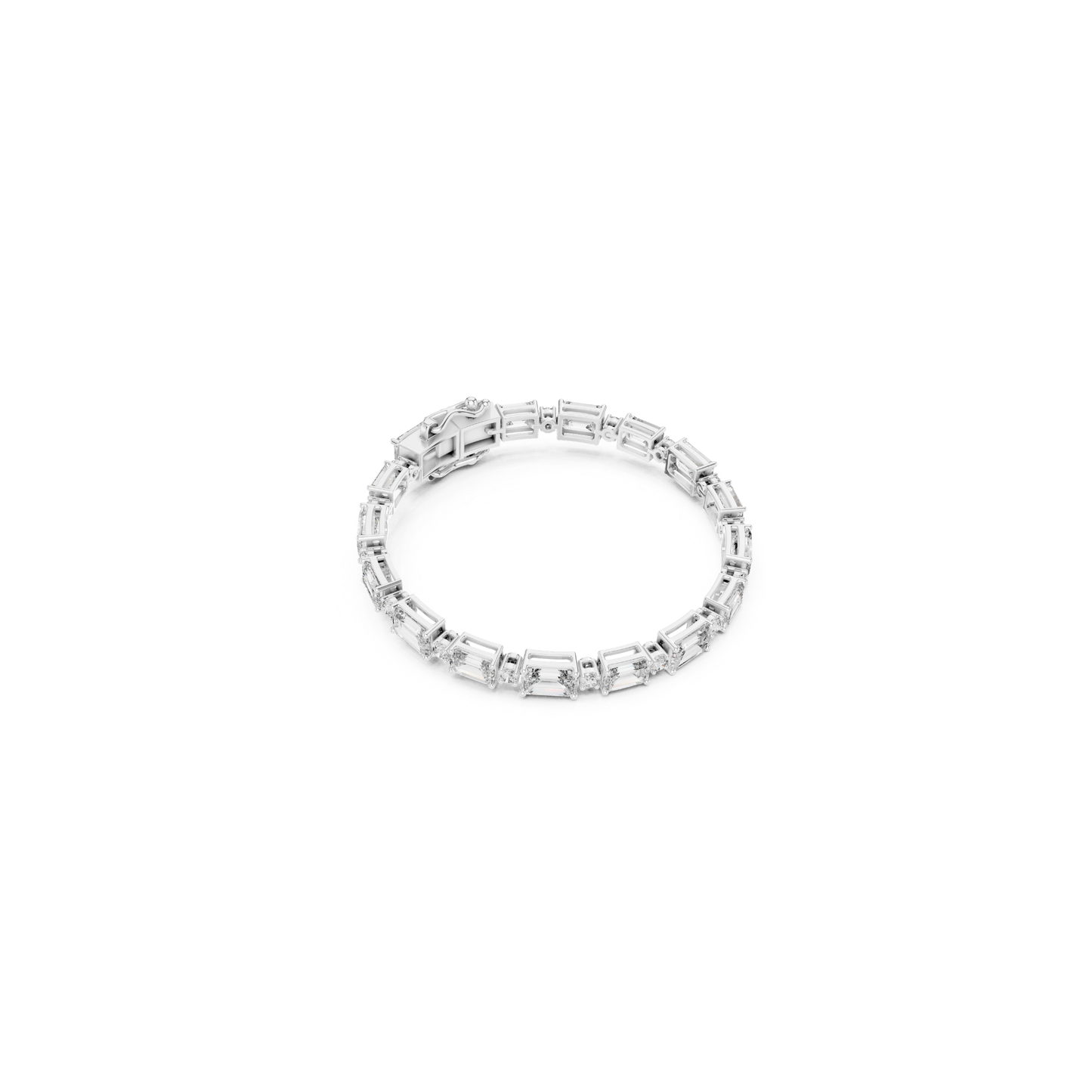 Emerald Cut Diamond Tennis Bracelet | Modern Luxury Jewelry Style