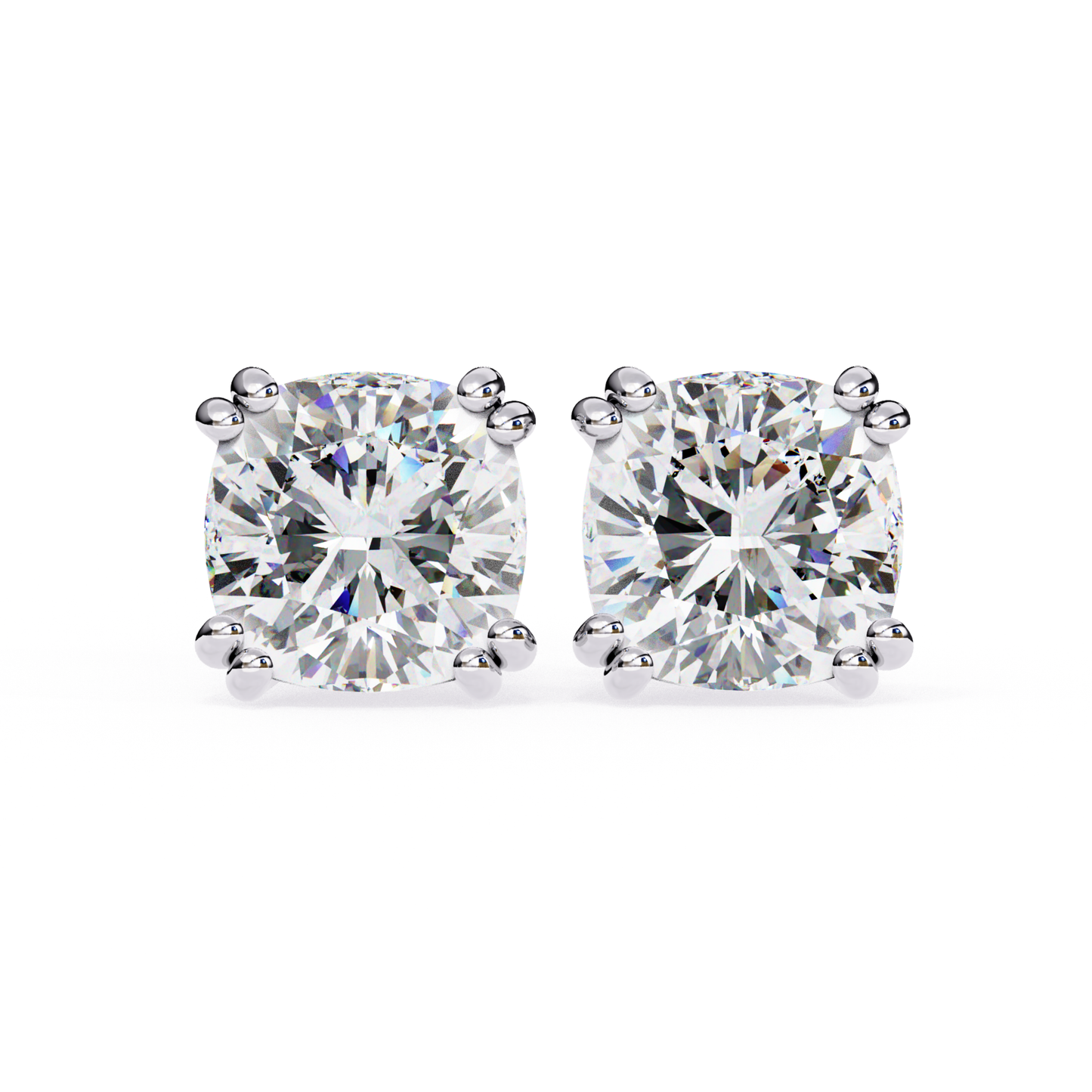 Real Lab Grown Diamond Gold Stud Earrings | Timeless Fine Jewelry