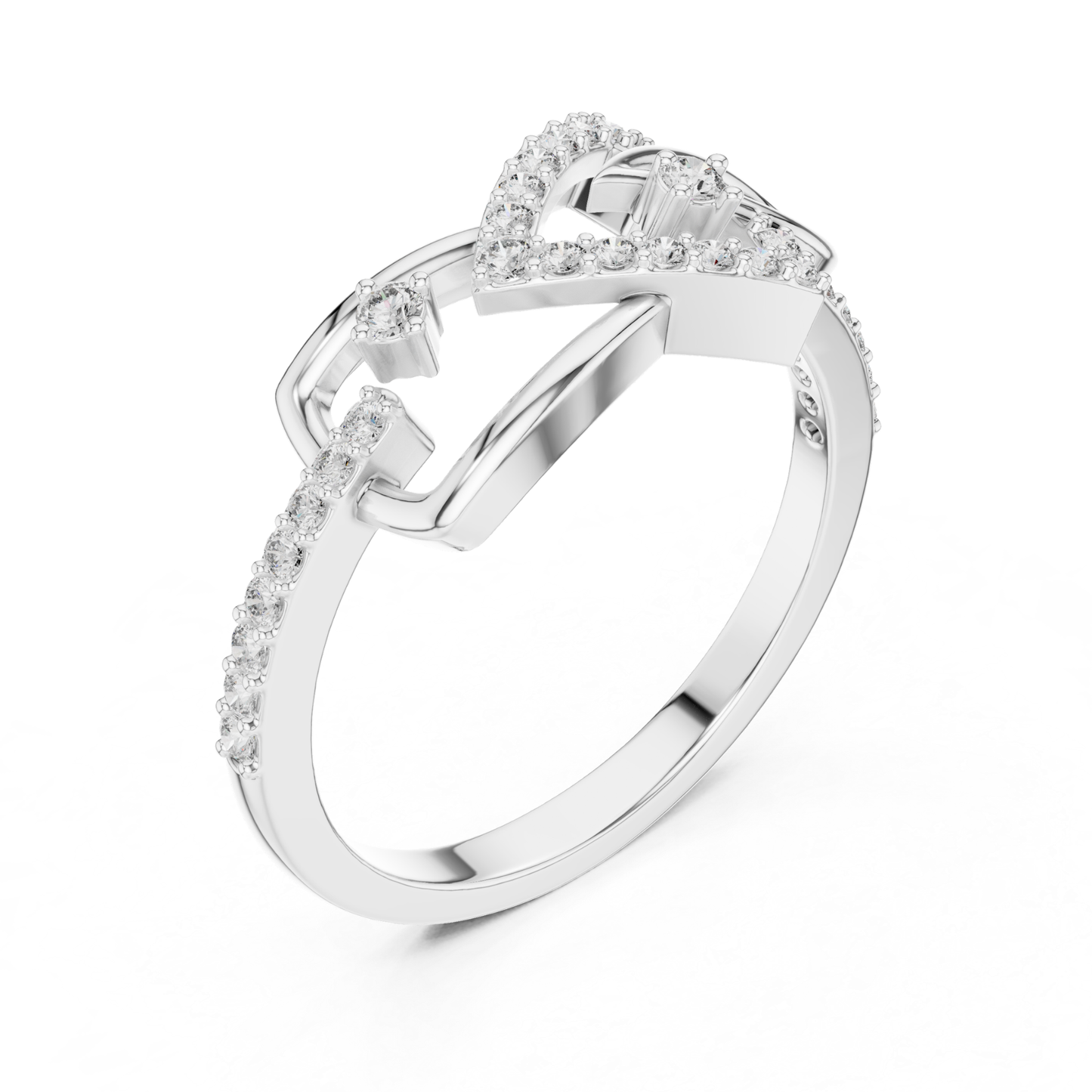 Princess Cut Open Wrap Diamond Ring | Modern Luxury Style