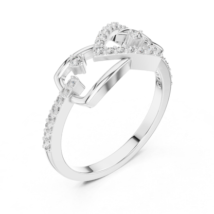 Princess Cut Open Wrap Diamond Ring | Modern Luxury Style
