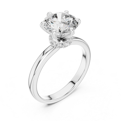 Round Cut Diamond Solitaire Ring | One Diamond, Infinite Love