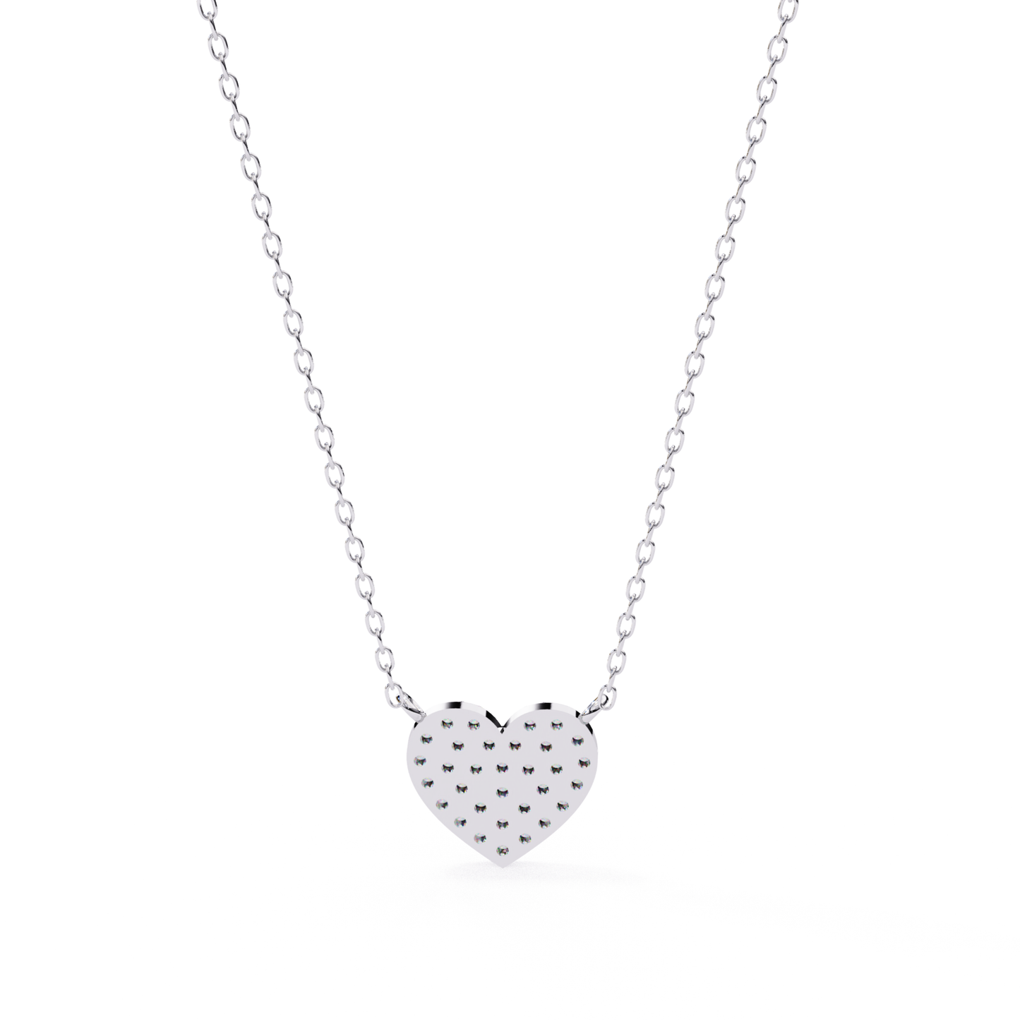 Lab Grown Diamond Heart Pendant with Chain