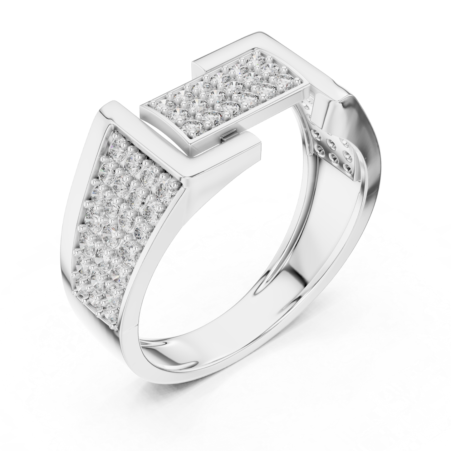 Geometric Diamond Band | Modern Luxury Jewelry Style