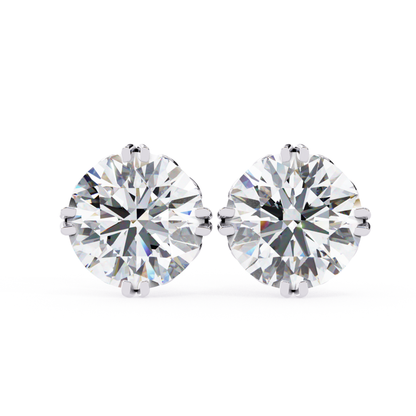Golden Fleur Lab Grown Diamond Stud Earrings
