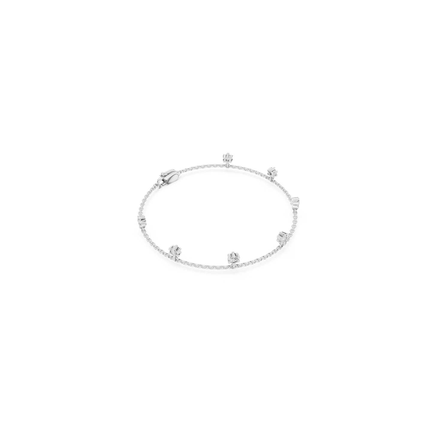 Diamond Station Chain Bracelet | Elegant Luxury Style