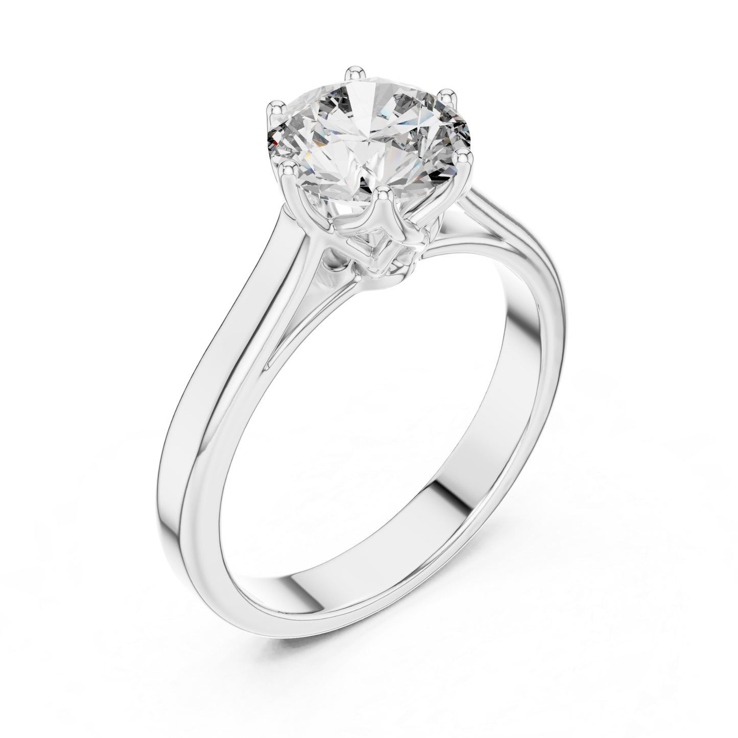 Round Diamond Classic Band Ring | Fine 18K 14K 10K Gold Luxe