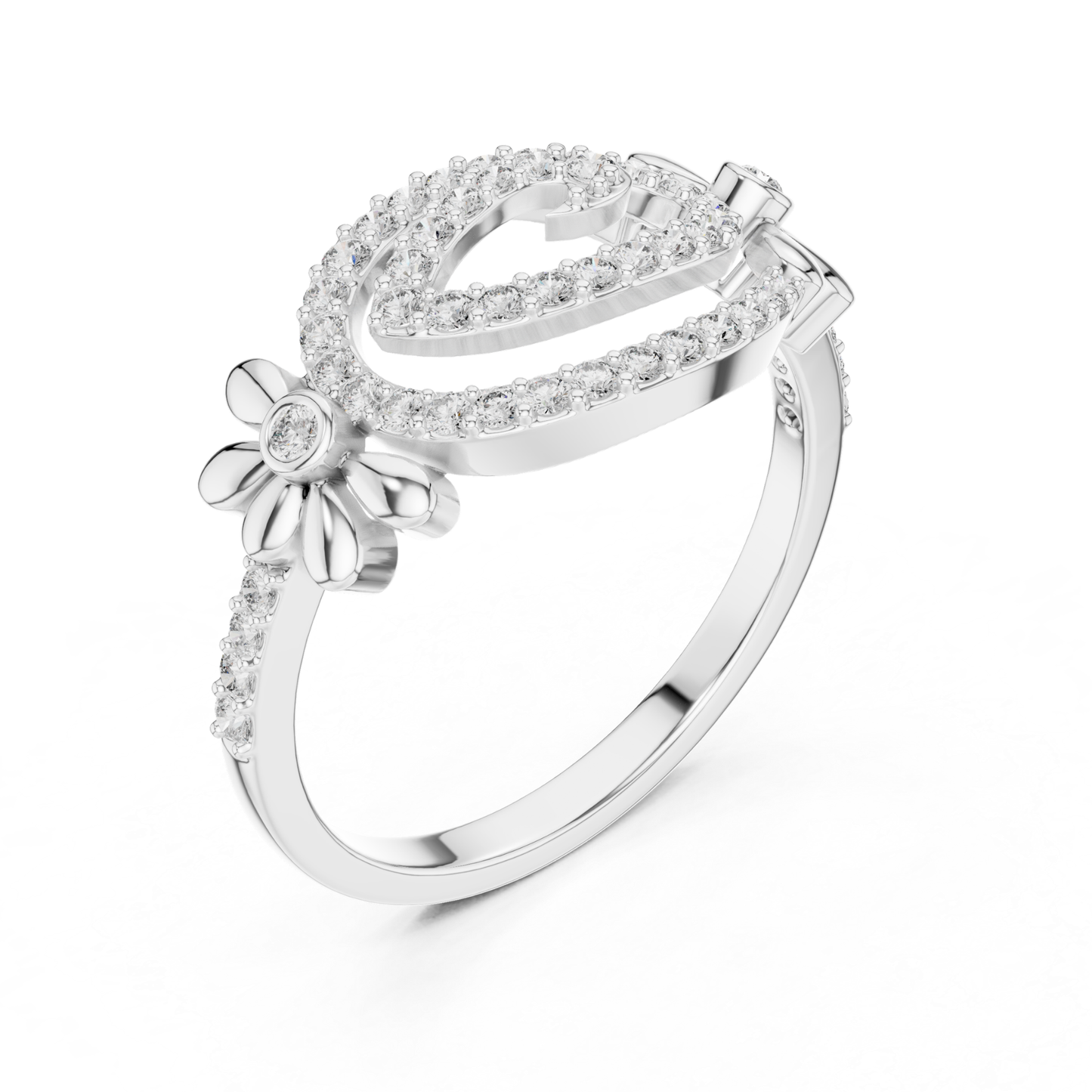 Floral Swirl Diamond Rings | Elegant Luxury Jewelry Style