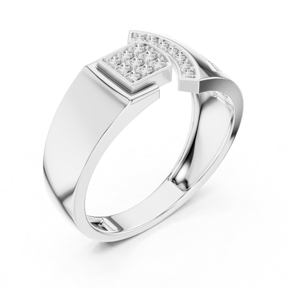 Men's Round Diamond Statement Rings | Modern Luxury Style