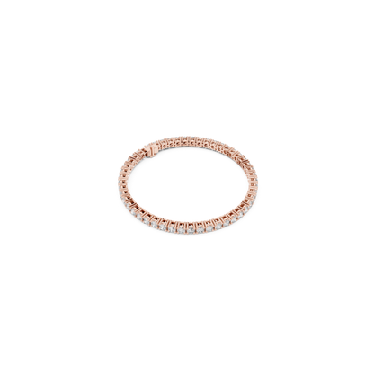 Round Cut Diamond Tennis Bracelet | Luxury White Gold Style