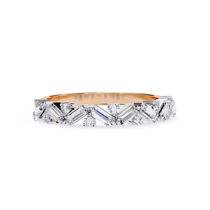 Diamond Imperial Baguette Gold Band